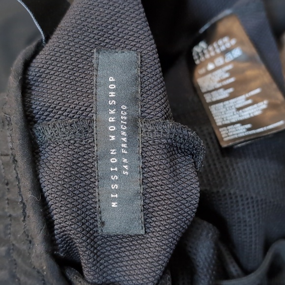 Mission Workshop San Francisco black jogger slim fit pants NWOT black size 31 - Picture 8 of 10